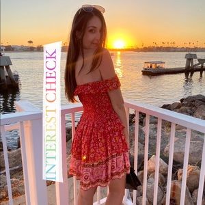 Spell Rara mini dress off the shoulder